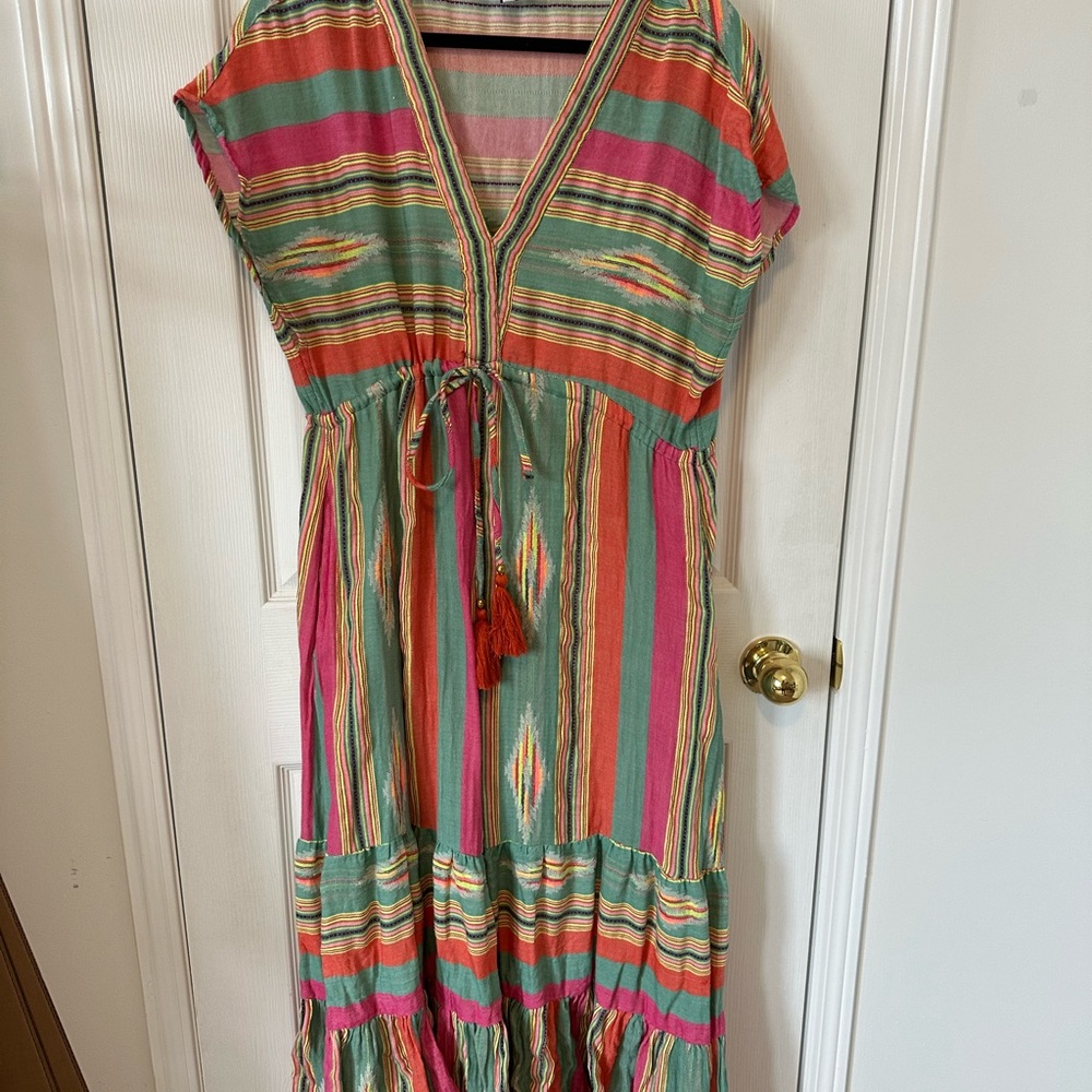 Striped Multicolor Maxi Dress